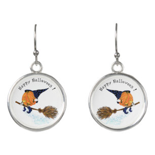 Halloween Pumpkin Earrings Funny