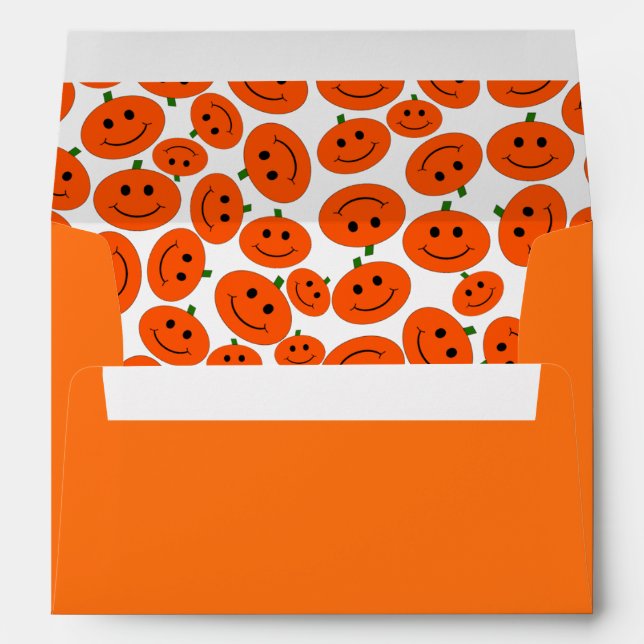 Halloween Pumpkin Envelope (Back (Bottom))