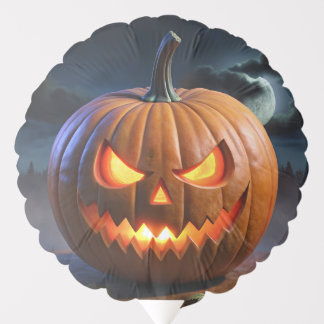 Halloween pumpkin face balloon
