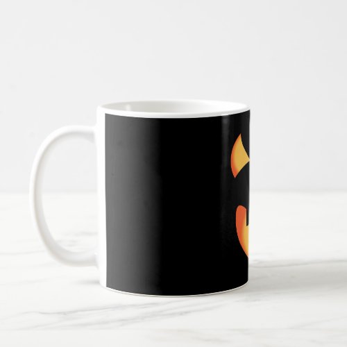 Halloween pumpkin face coffee mug