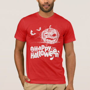 Halloween Pumpkin Face For Men Costume T-Shirt