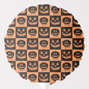 Halloween Pumpkin Face Ghost Spooky Pattern Balloon