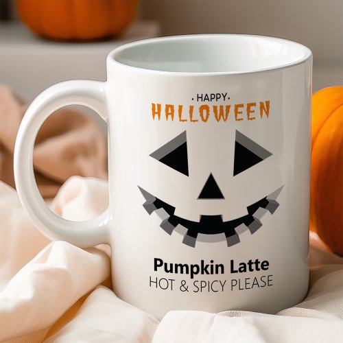Halloween Pumpkin Face Latte Lover Mug