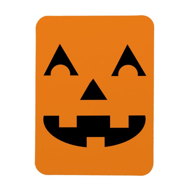 Halloween Pumpkin Face Magnet (Vertical)