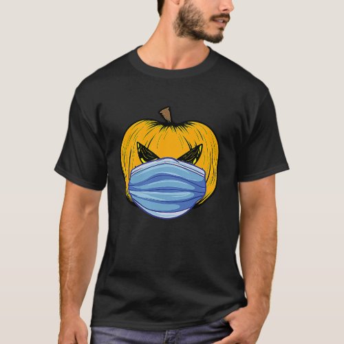 Halloween Pumpkin Face Mask Sinister Evil Jack OLa T_Shirt