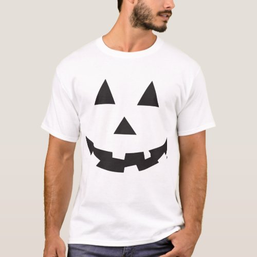 Halloween Pumpkin Face Scary Eyes Mouth Illuminati T_Shirt