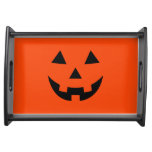 Halloween Pumpkin Face Serving Tray