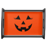 Halloween Pumpkin Face Serving Tray