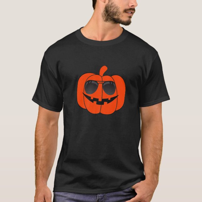 Halloween  Pumpkin Face T-Shirt (Front)