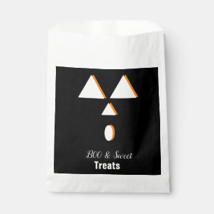 Halloween Pumpkin Face Treats Favor Bag