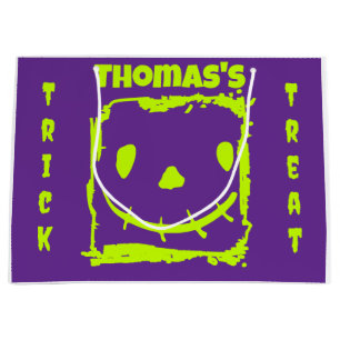 Halloween Pumpkin Face Trick or Treat Bag