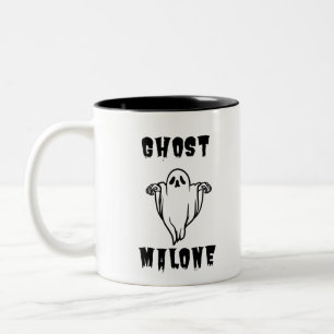 Halloween Pumpkin Face Trick or Treat Style Two-Tone Coffee Mug