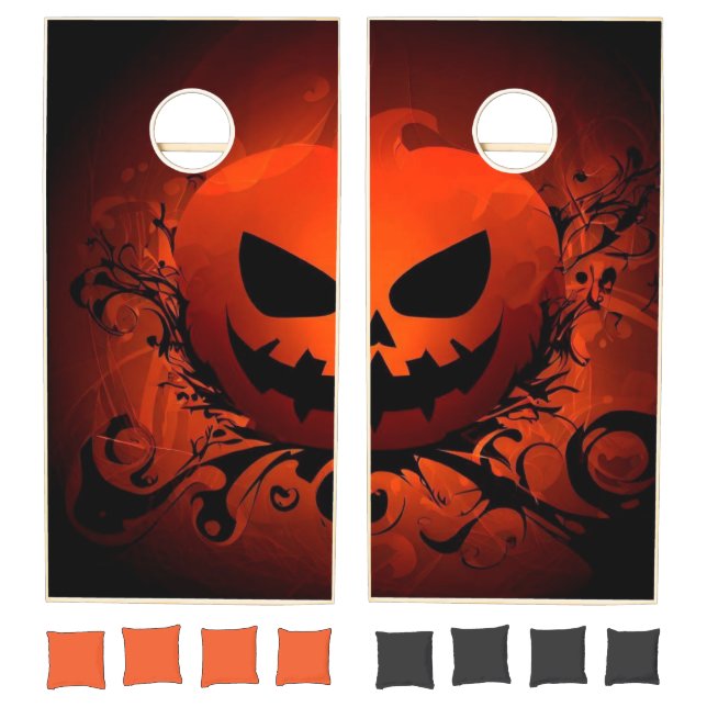 Halloween/Pumpkin/fall/autumn Cornhole Set (Set)