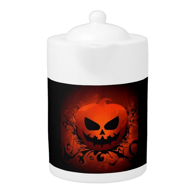 Halloween/Pumpkin/fall/autumn Teapot (Front)