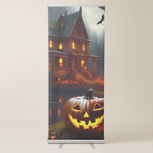 HalloweenPumpkinFall Retractable Banner