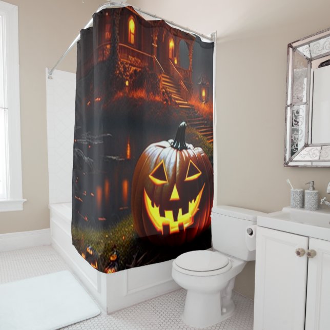 Halloween/Pumpkin/Fall  Shower Curtain (In Situ)