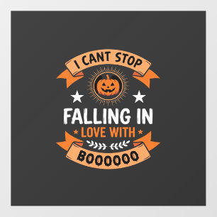 Halloween Pumpkin Falling In Love Floor Decals