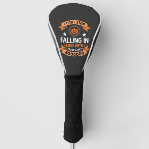 Halloween Pumpkin Falling In Love Golf Head Cover