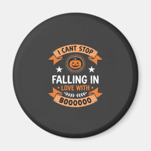 Halloween Pumpkin Falling In Love Magnet