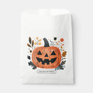 Halloween Pumpkin Favor Bag