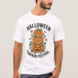 Halloween Pumpkin Festival Vintage Jack O Lantern T-Shirt