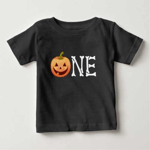 Halloween Pumpkin First Birthday Shirt
