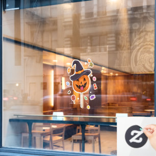 Halloween Pumpkin For Kids Window Cling