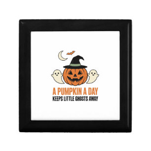 Halloween Pumpkin Funny Ghost Vintage Quote_1 Gift Box