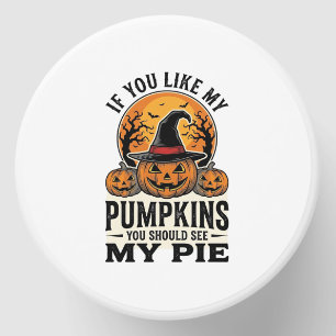 Halloween Pumpkin Funny Vintage Pie Quote_1 Mini Candle Favors
