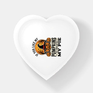 Halloween Pumpkin Funny Vintage Pie Quote_1 Paperweight