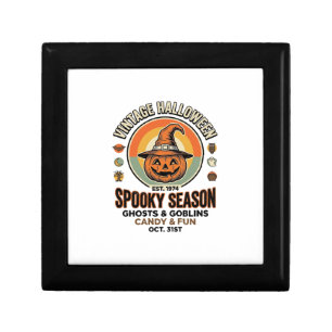 Halloween Pumpkin Funny Vintage Witch Hat_1 Gift Box