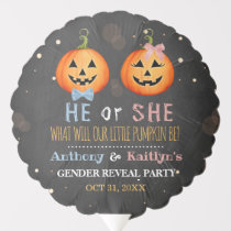 Halloween Pumpkin Gender Reveal Party Balloon