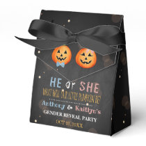 Halloween Pumpkin Gender Reveal Party Favor Boxes