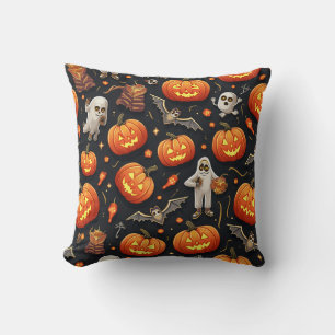halloween pumpkin ghost pillow cushion
