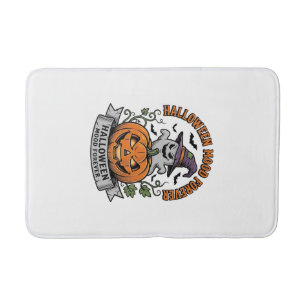 Halloween Pumpkin Ghost Vintage Engraving Shirt_1 Bath Mat