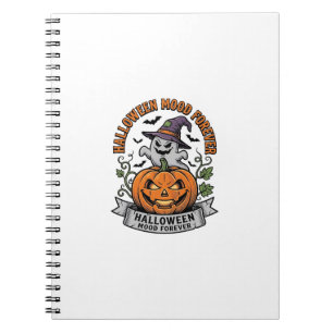 Halloween Pumpkin Ghost Vintage Engraving Shirt_1 Notebook