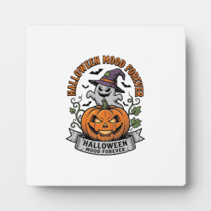 Halloween Pumpkin Ghost Vintage Engraving Shirt_1 Plaque