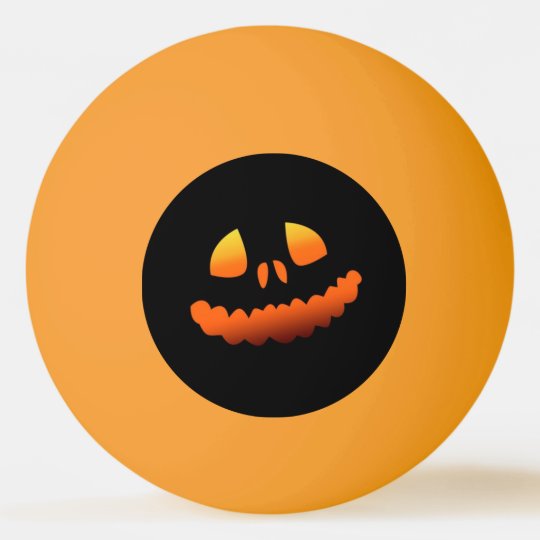 Halloween Pumpkin Glow In The Dark Ping Pong Ball Zazzle Com