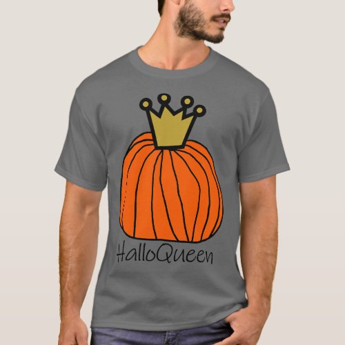 Halloween Pumpkin Halloqueen T_Shirt