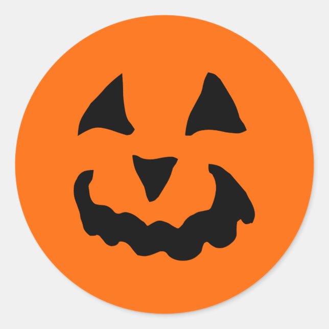 Halloween Pumpkin Halloween Classic Round Sticker (Front)