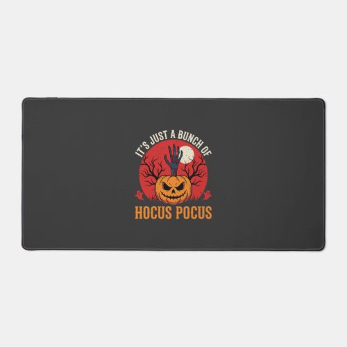 Halloween Pumpkin Hand Retro Horror Graphic Desk Mat