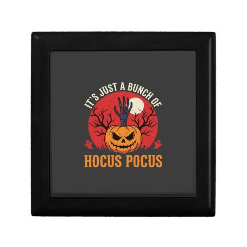 Halloween Pumpkin Hand Retro Horror Graphic Gift Box