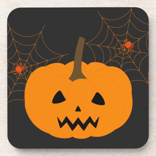 halloween pumpkin coaster