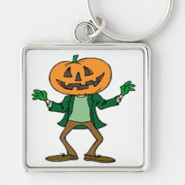 HALLOWEEN PUMPKIN HEAD KEYCHAIN (Front)