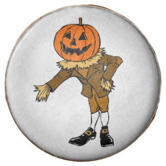 HALLOWEEN PUMPKIN HEAD SCARECROW PILGRIM CHOCOLATE DIPPED OREO