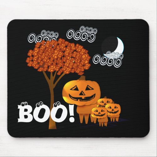 Halloween Pumpkin Heads _ Mouse Pad