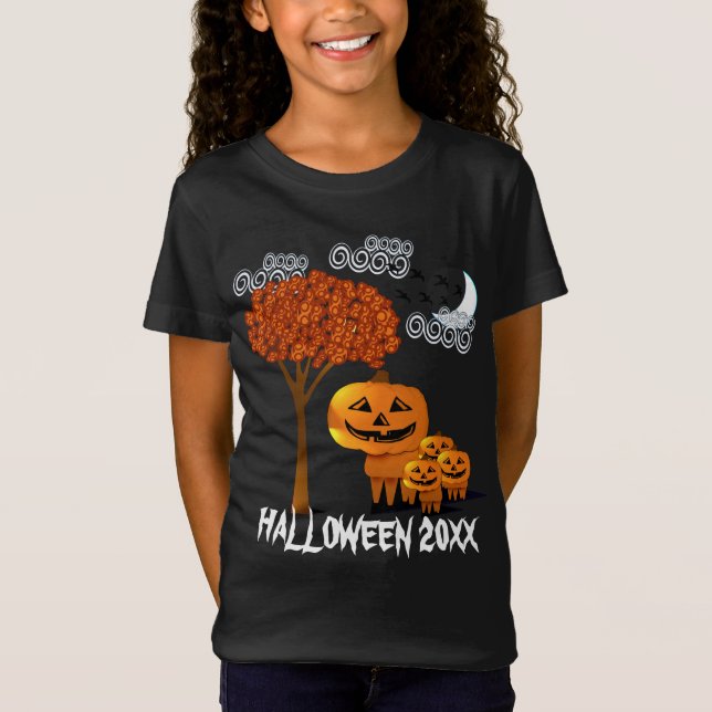 HALLOWEEN PUMPKIN HEADS  T-shirt (Front)