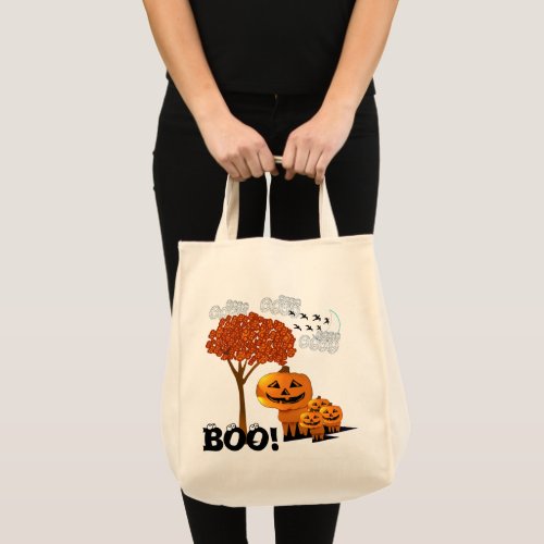 Halloween Pumpkin Heads _ Tote Bag