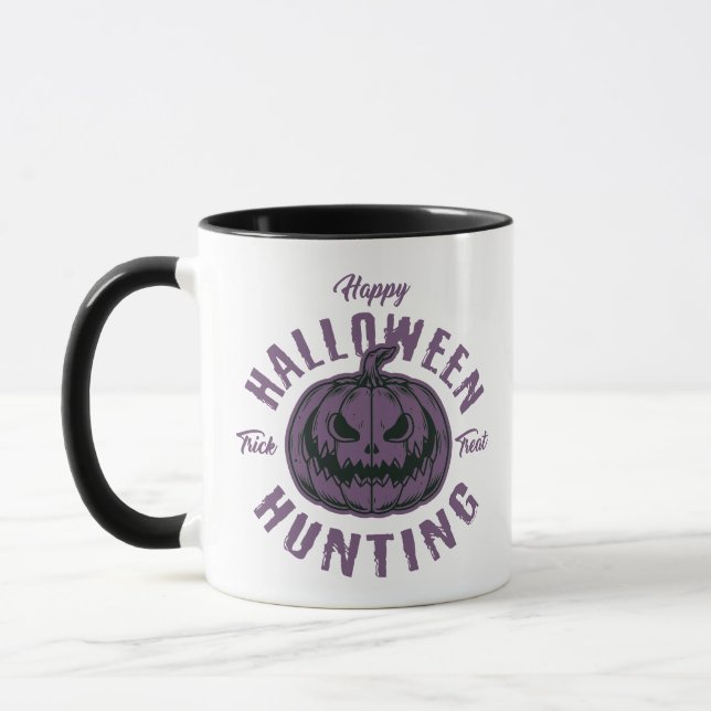 Halloween Pumpkin Hunting Mug – Spooky Trick  (Left)