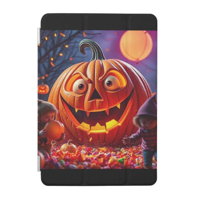 Halloween Pumpkin iPad Smart Cover — Unique (Front)